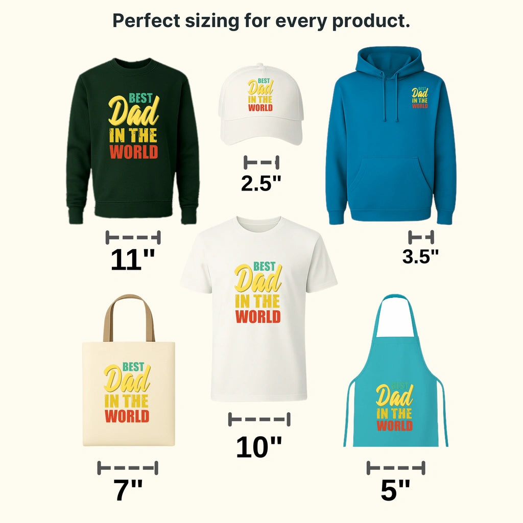 Best Dad In The World Design - DTF heat transfer - transferlegend