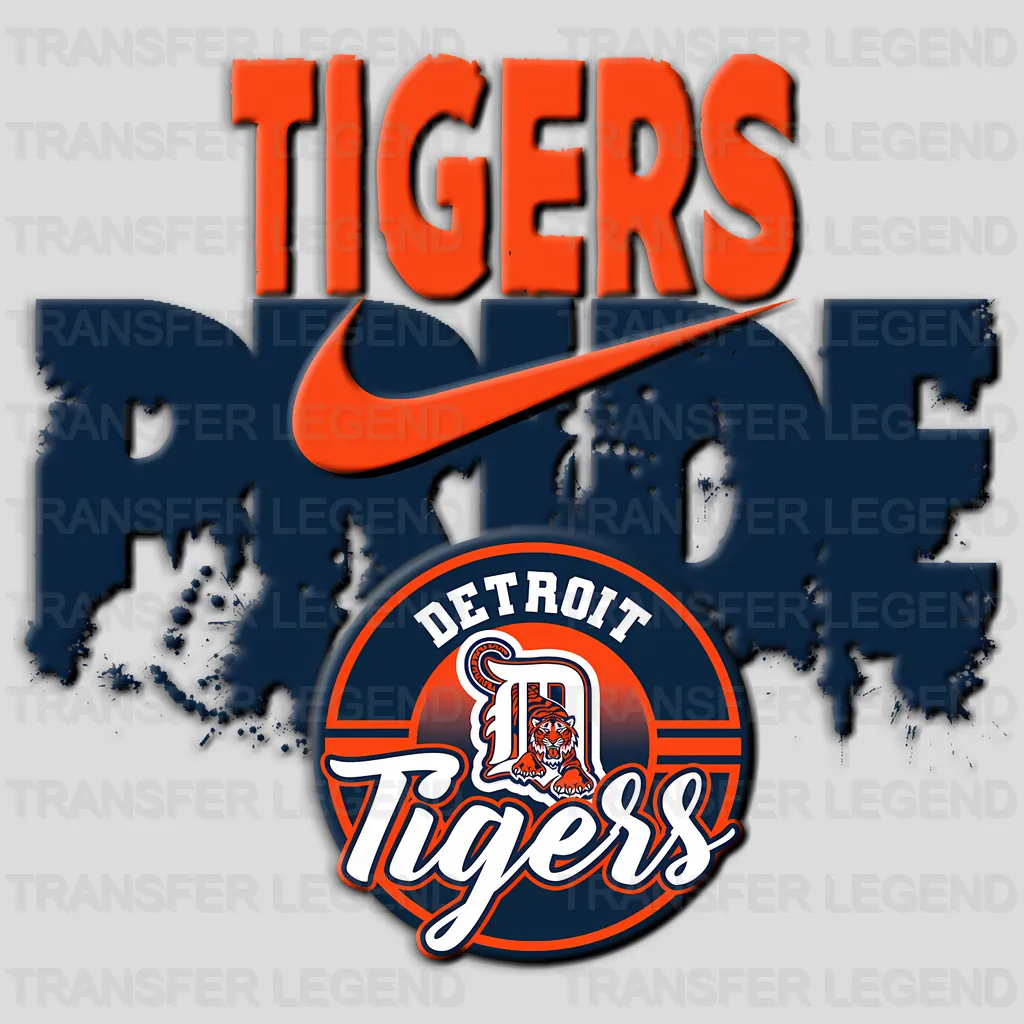 Detroit Tigers MLB Classic Shield Logo Badge - DTF Iron On Transfer