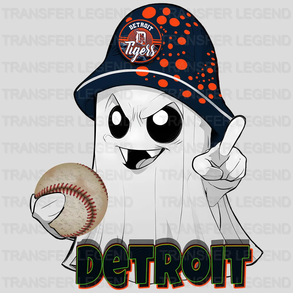 Detroit Tigers MLB Realistic Orange Cap Hat Mockup - DTF Iron On Transfer