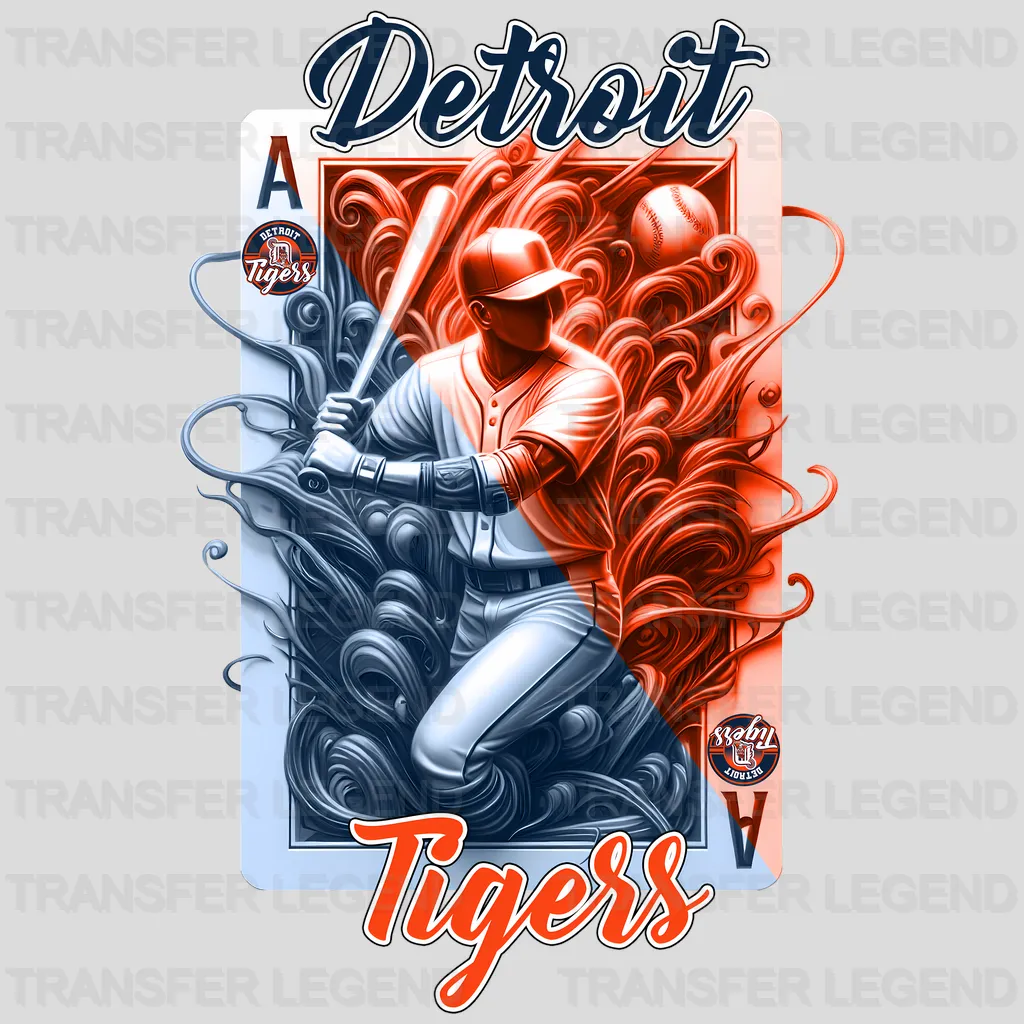 Detroit Tigers MLB Vintage Grunge Poster Graphic - DTF Iron On Transfer