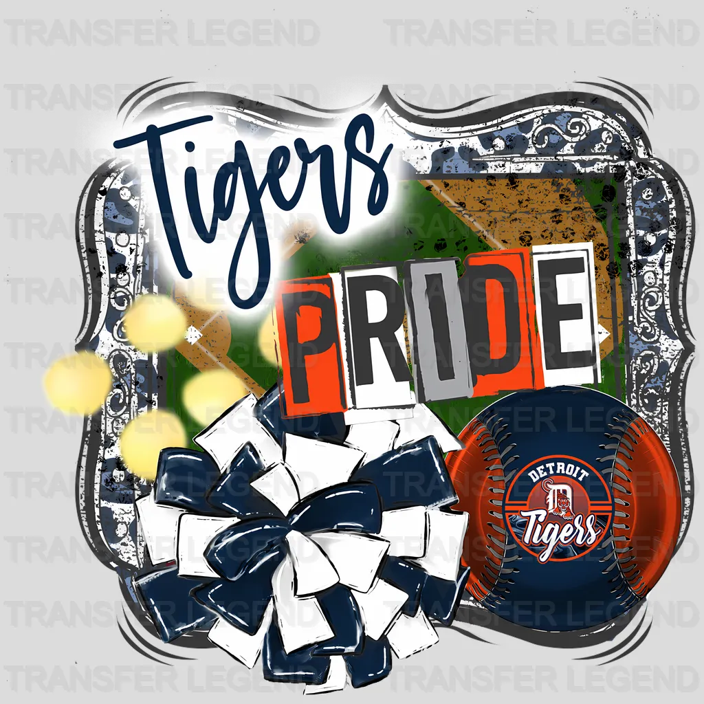 Detroit Tigers MLB Tigers Pride DTF Iron On Transfer