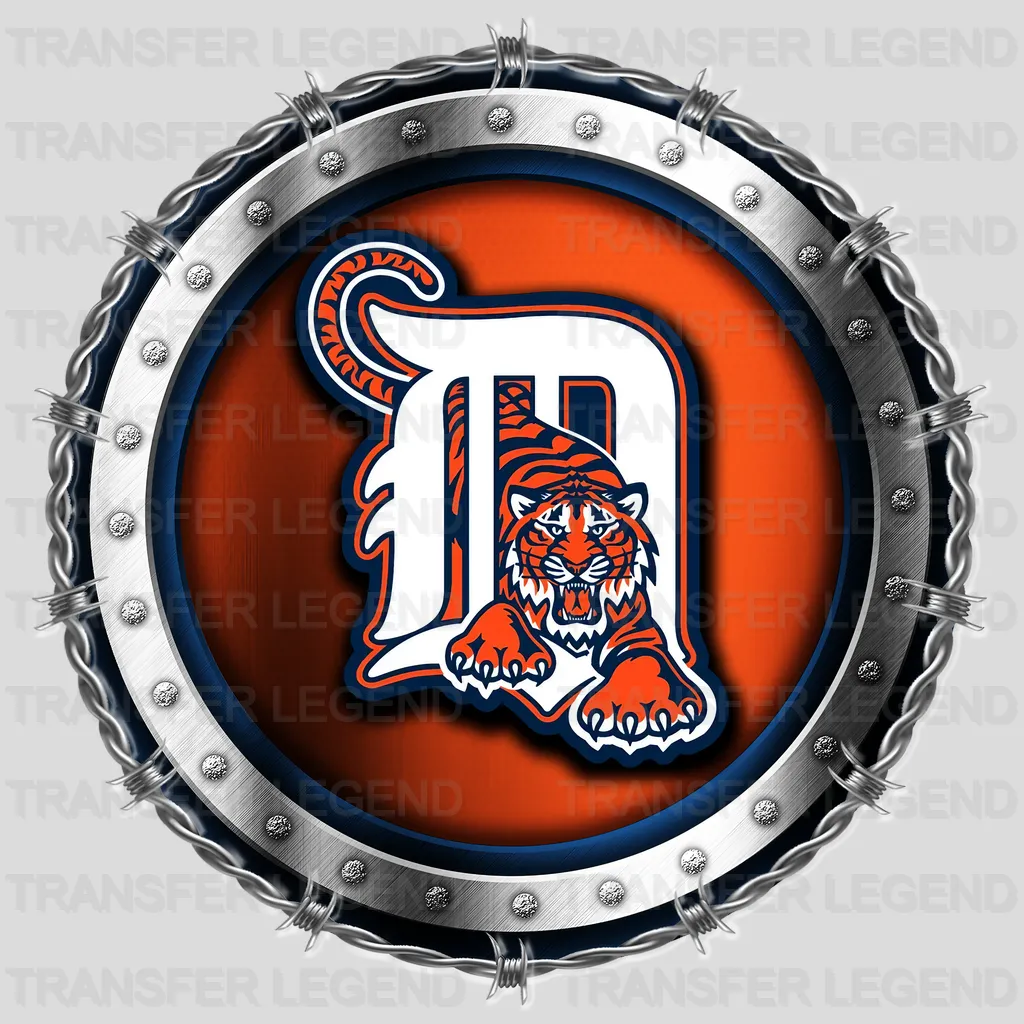 Detroit Tigers MLB Vintage Old English D Poster - DTF Iron On Transfer
