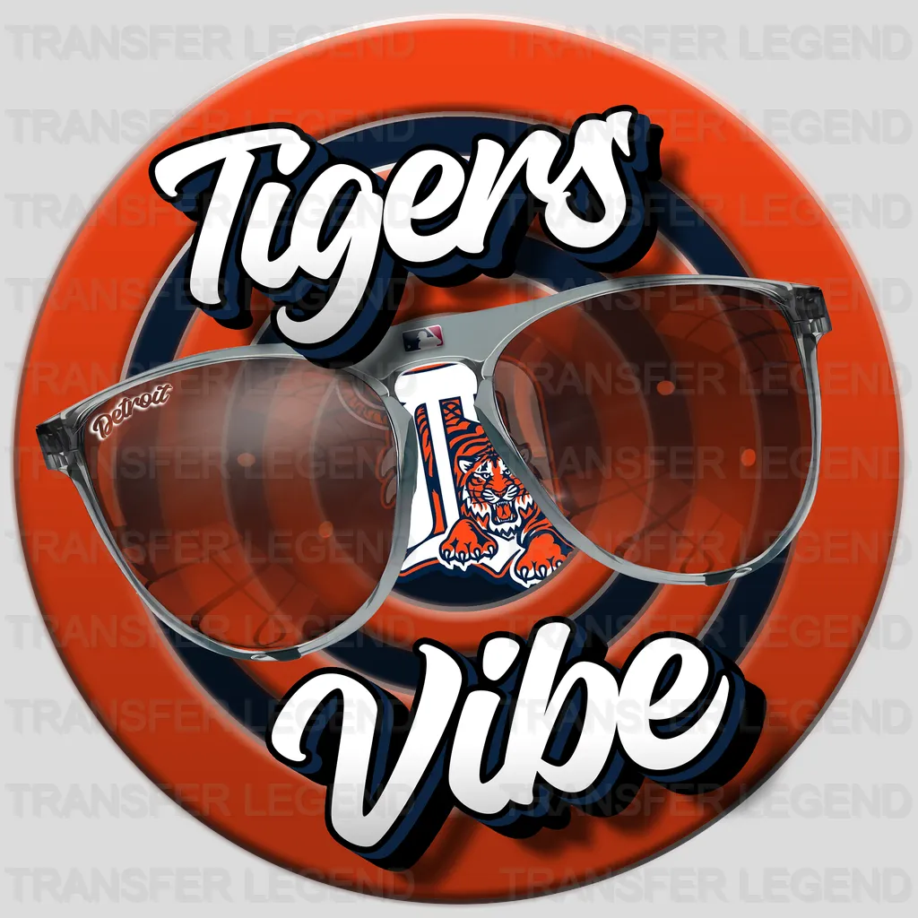 Detroit Tigers MLB Love DTF Iron On Transfer