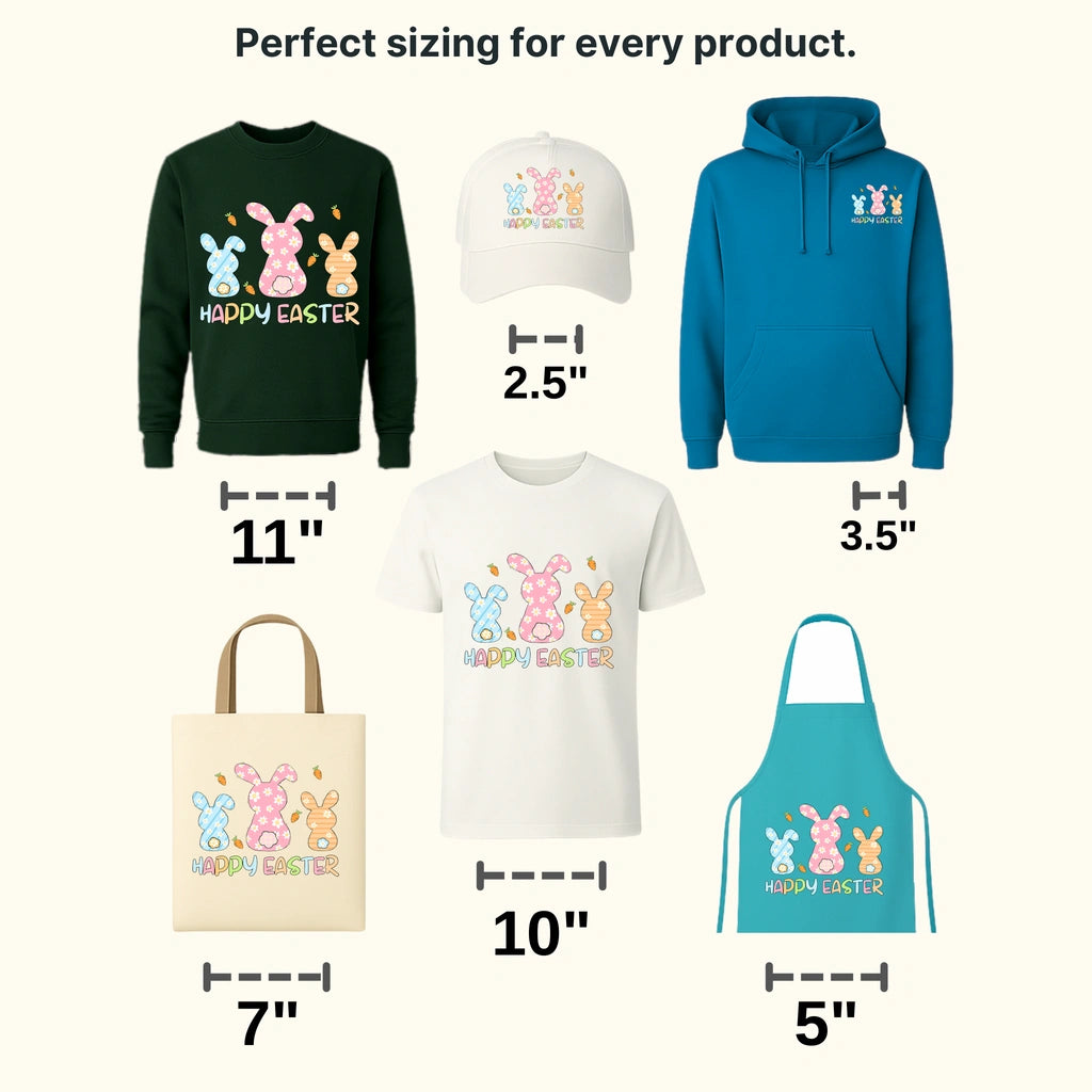 Happy Easter Bunny Design - DTF heat transfer - transferlegend