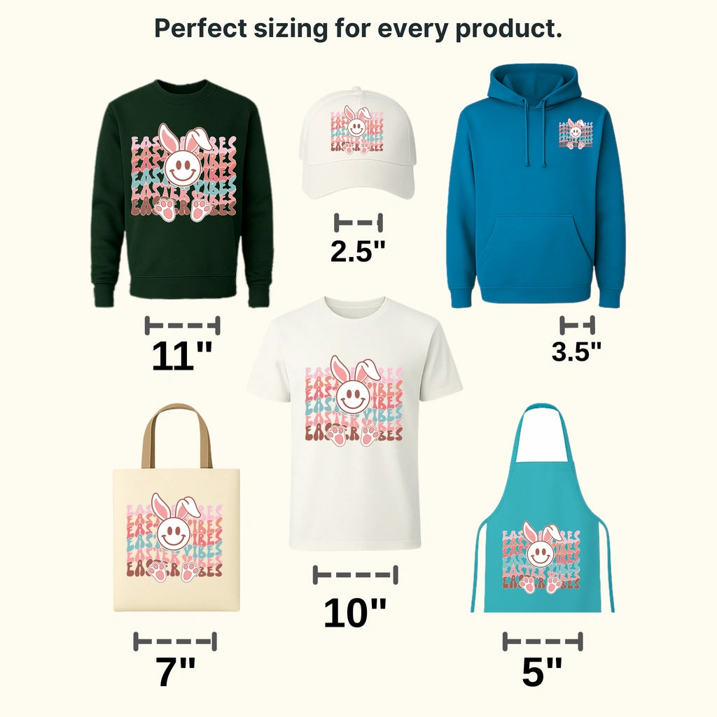 Easter Vibes Bunny Design - DTF heat transfer - transferlegend
