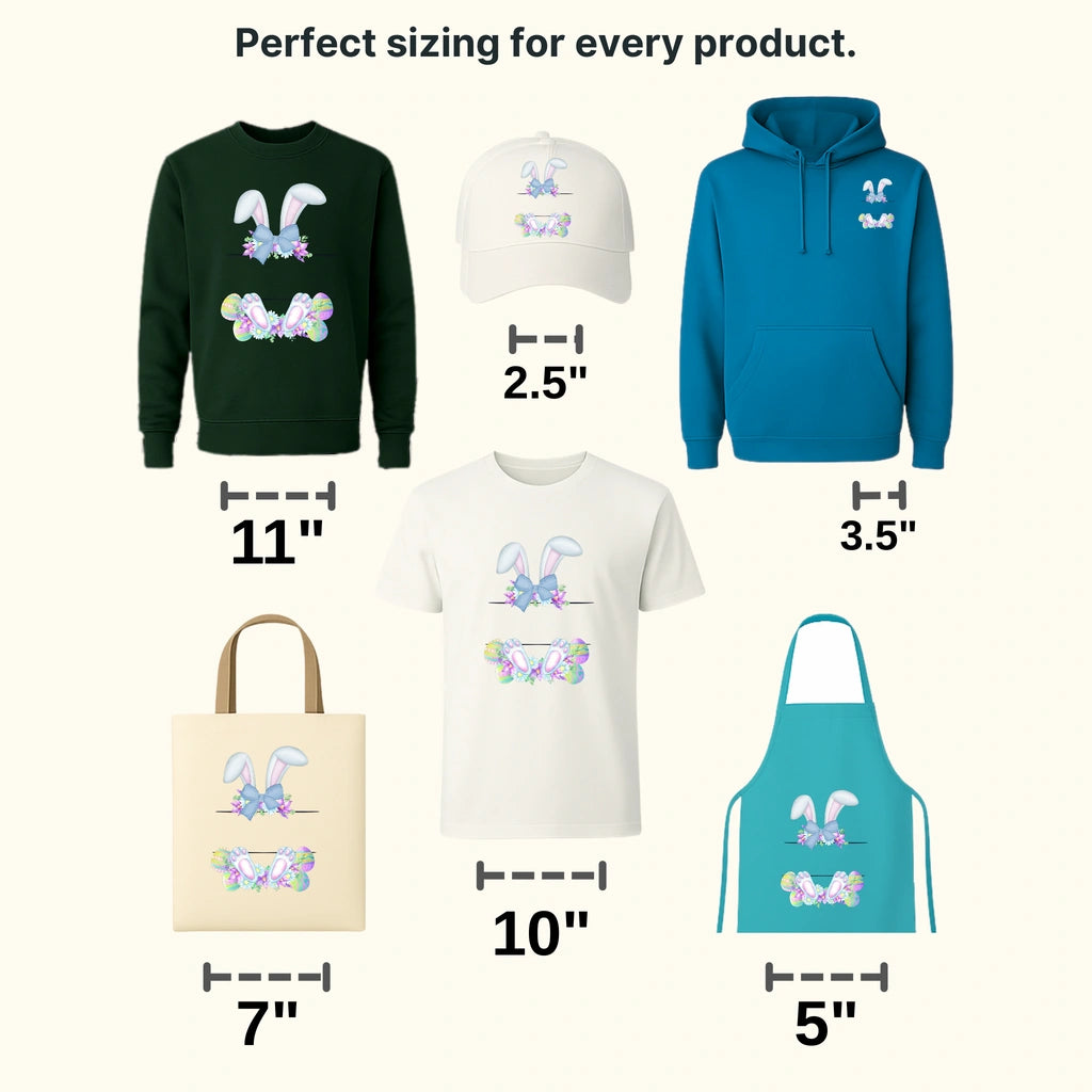 Easter Blue Bunny Custom Name Design- DTF heat transfer - transferlegend