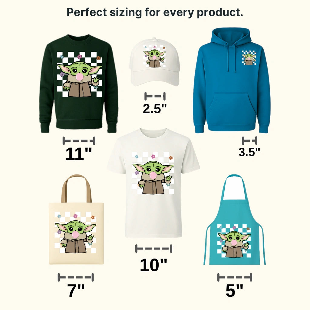Easter Baby Yoda Bubble Gum Design- DTF heat transfer - transferlegend