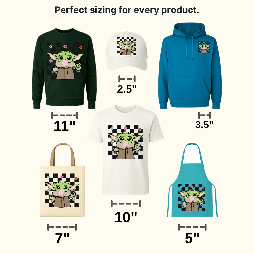 Easter Baby Yoda Bubble Gum Design- DTF heat transfer - transferlegend