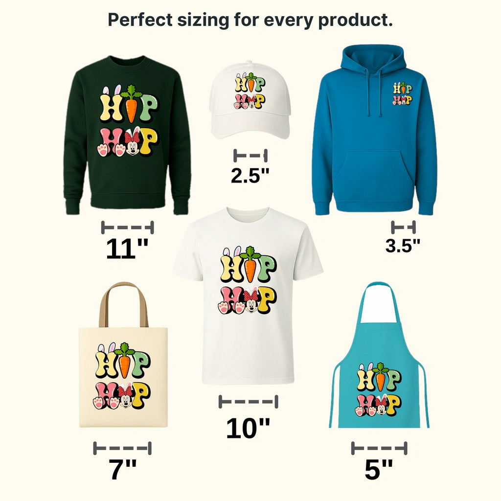 Easter Minnie Hip Hop Design- DTF heat transfer - transferlegend