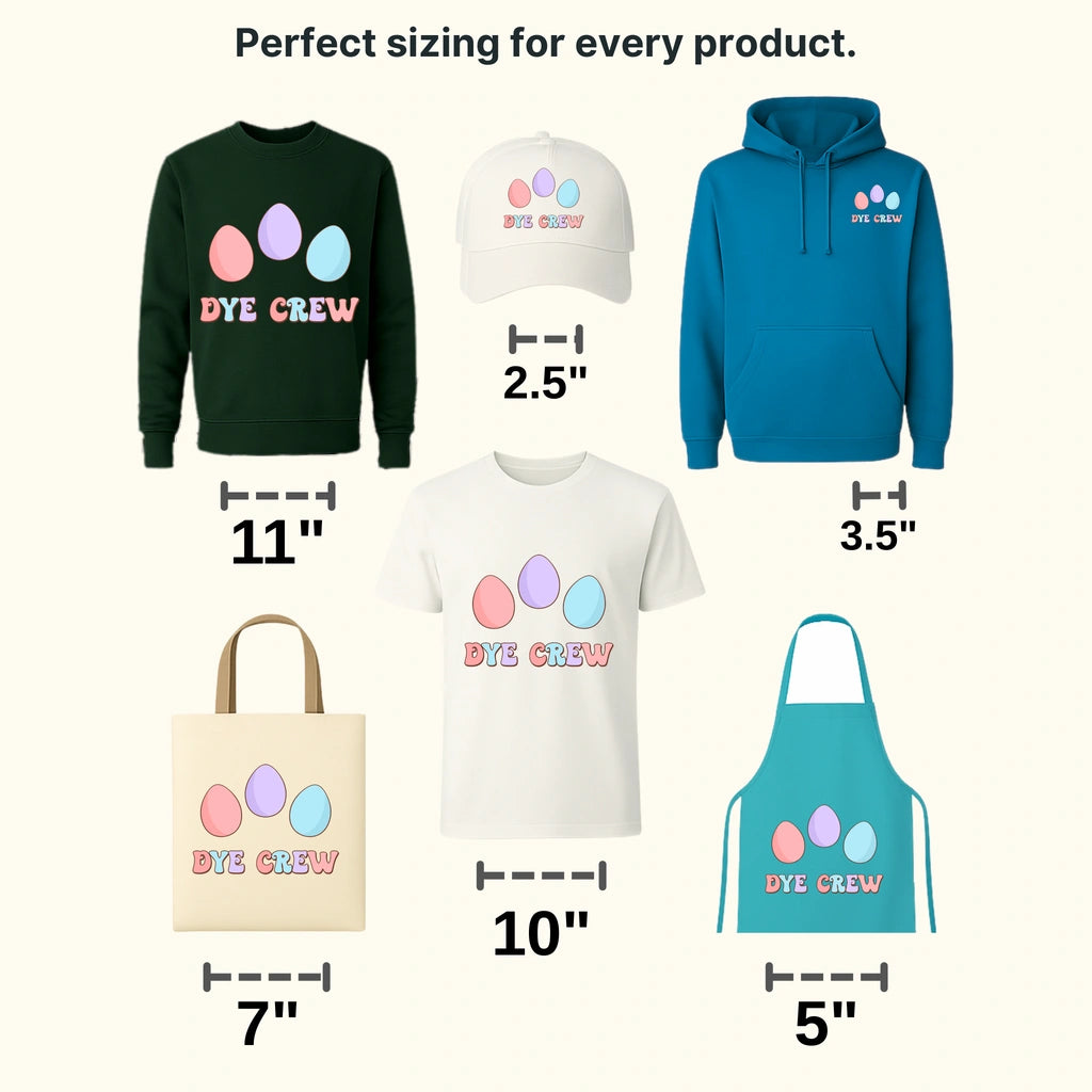 Dye Crew Easter Design - DTF heat transfer - transferlegend