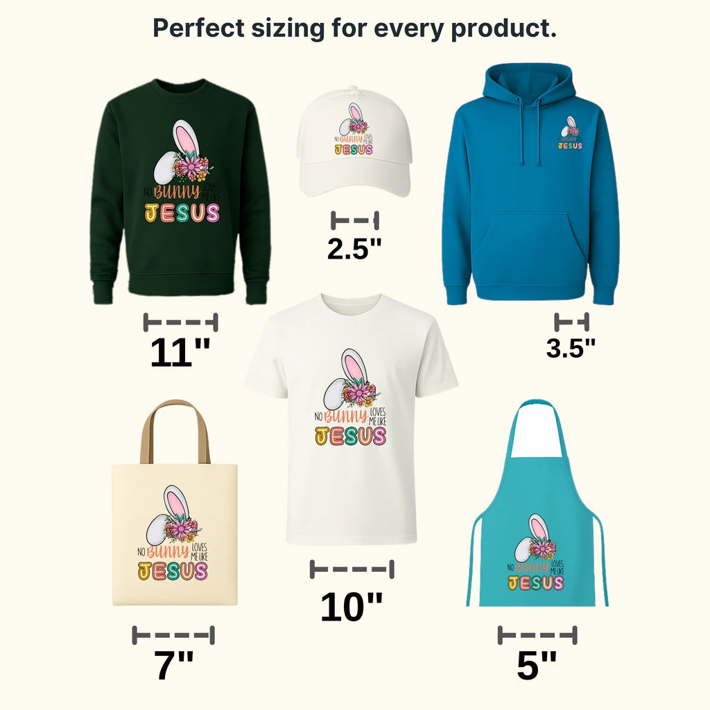 No Bnny Loves Me Like Jess Easter Design - DTF heat transfer - transferlegend