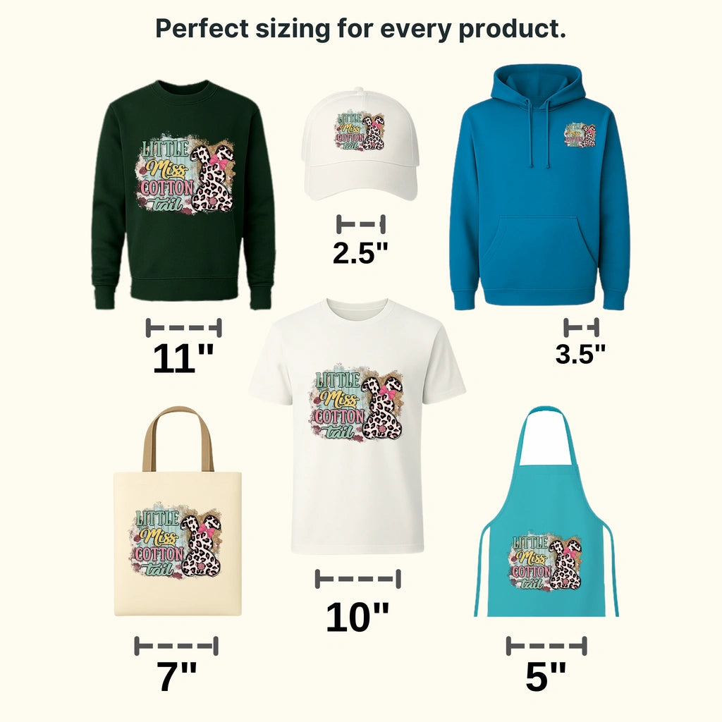 Little Miss Cotton Tail Easter Design - DTF heat transfer - transferlegend