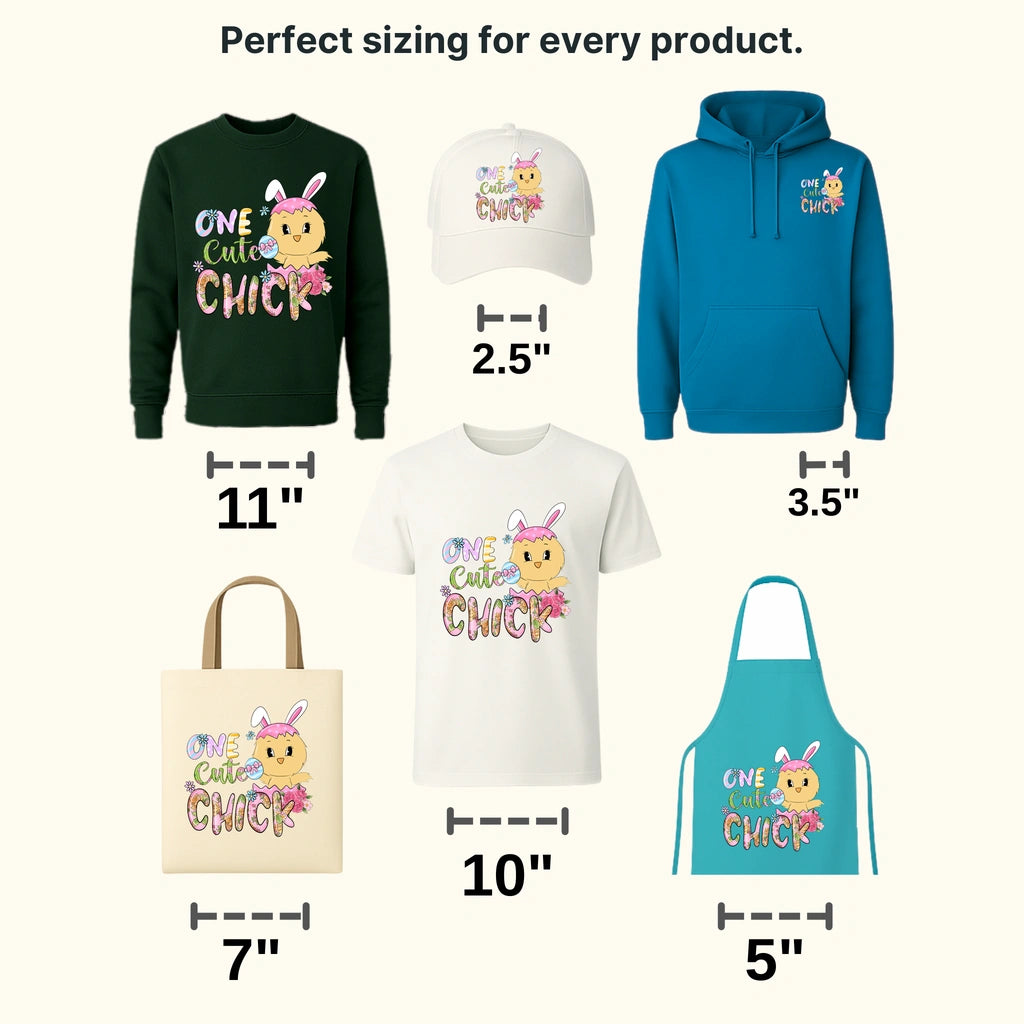 One Cute Chick Easter Design - DTF heat transfer - transferlegend