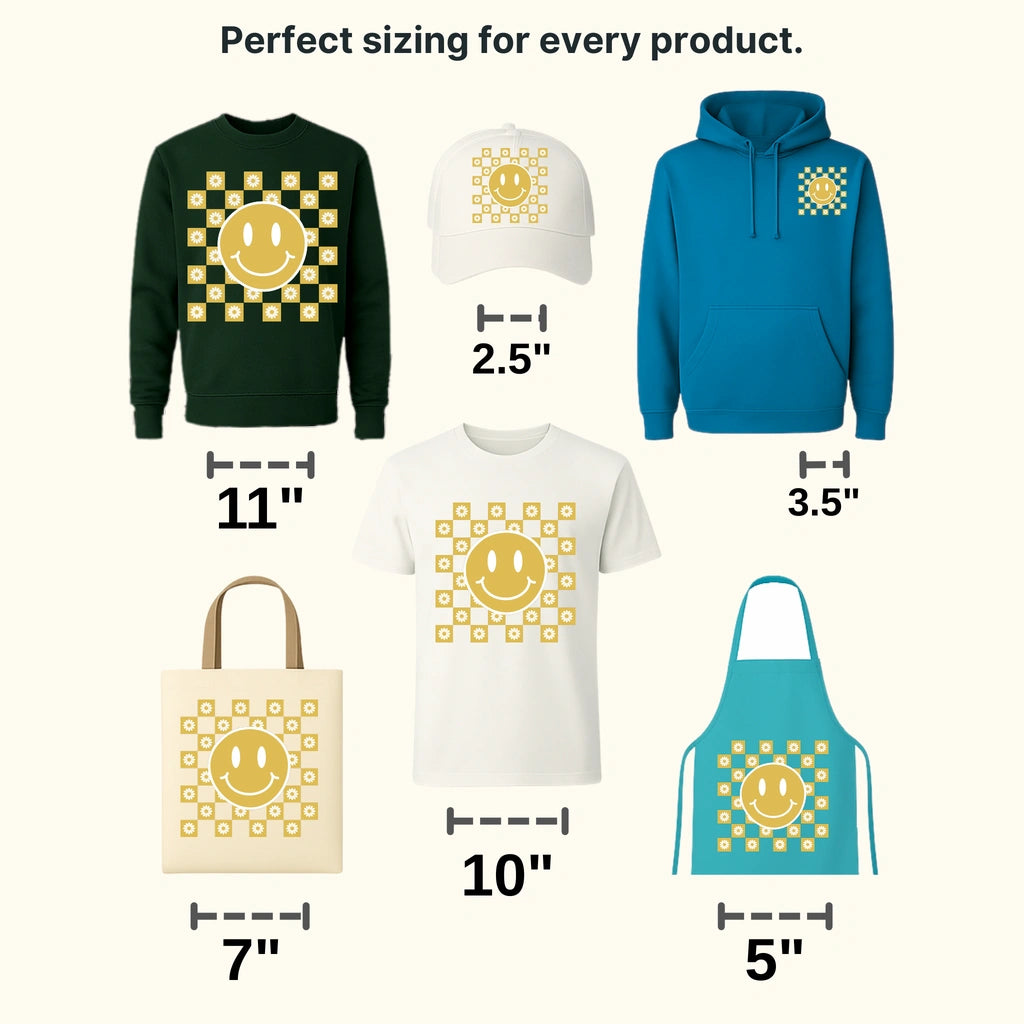 Smiley Flowers Spring Easter Design - DTF heat transfer - transferlegend
