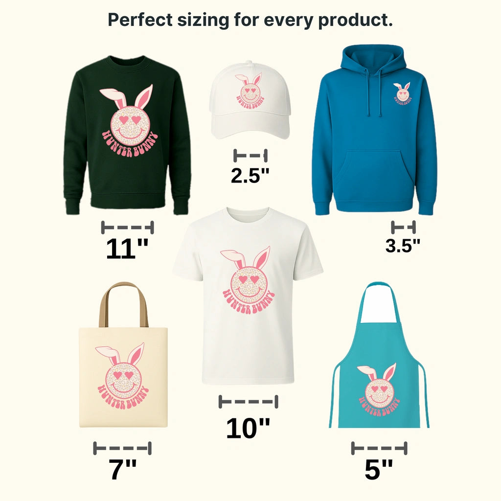 Hunter Bunny Easter Design - DTF heat transfer - transferlegend