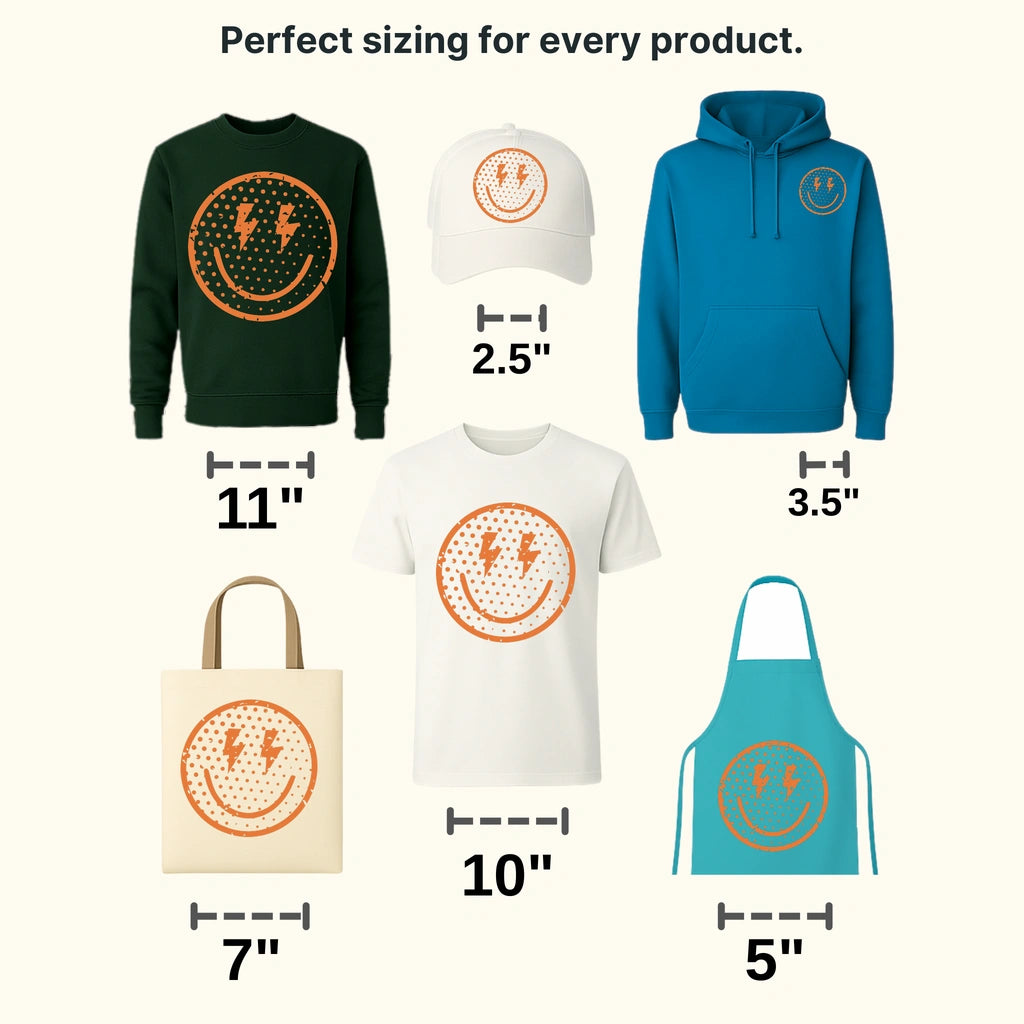 Smiley Face - Retro Summer - Good Vibes - Retro Smiley - Aesthetic Retro Design - DTF heat transfer - transferlegend