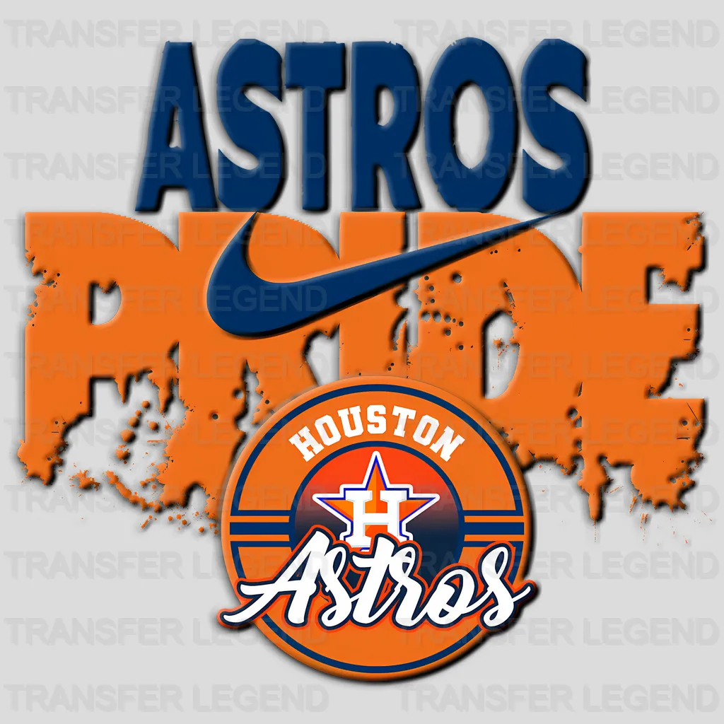 Houston Astros MLB Astros Pride DTF Iron On Transfer