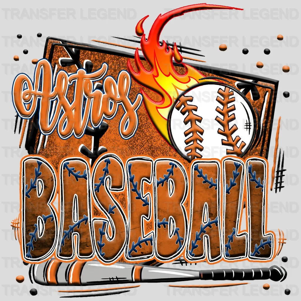 Houston Astros MLB Astros DTF Iron On Transfer