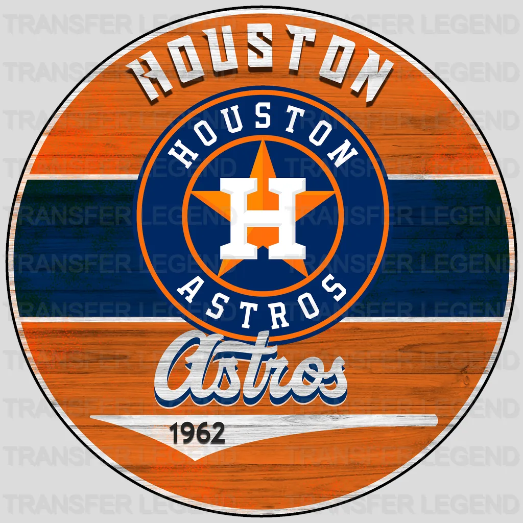 Houston Astros MLB Est 1962 DTF Iron On Transfer