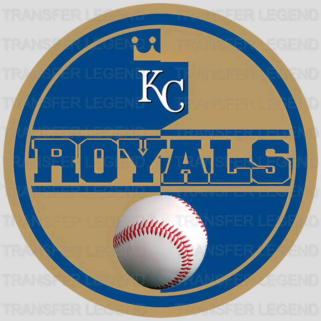 Kansas City Royals MLB Neon Light Bar Sign Style - DTF Iron On Transfer