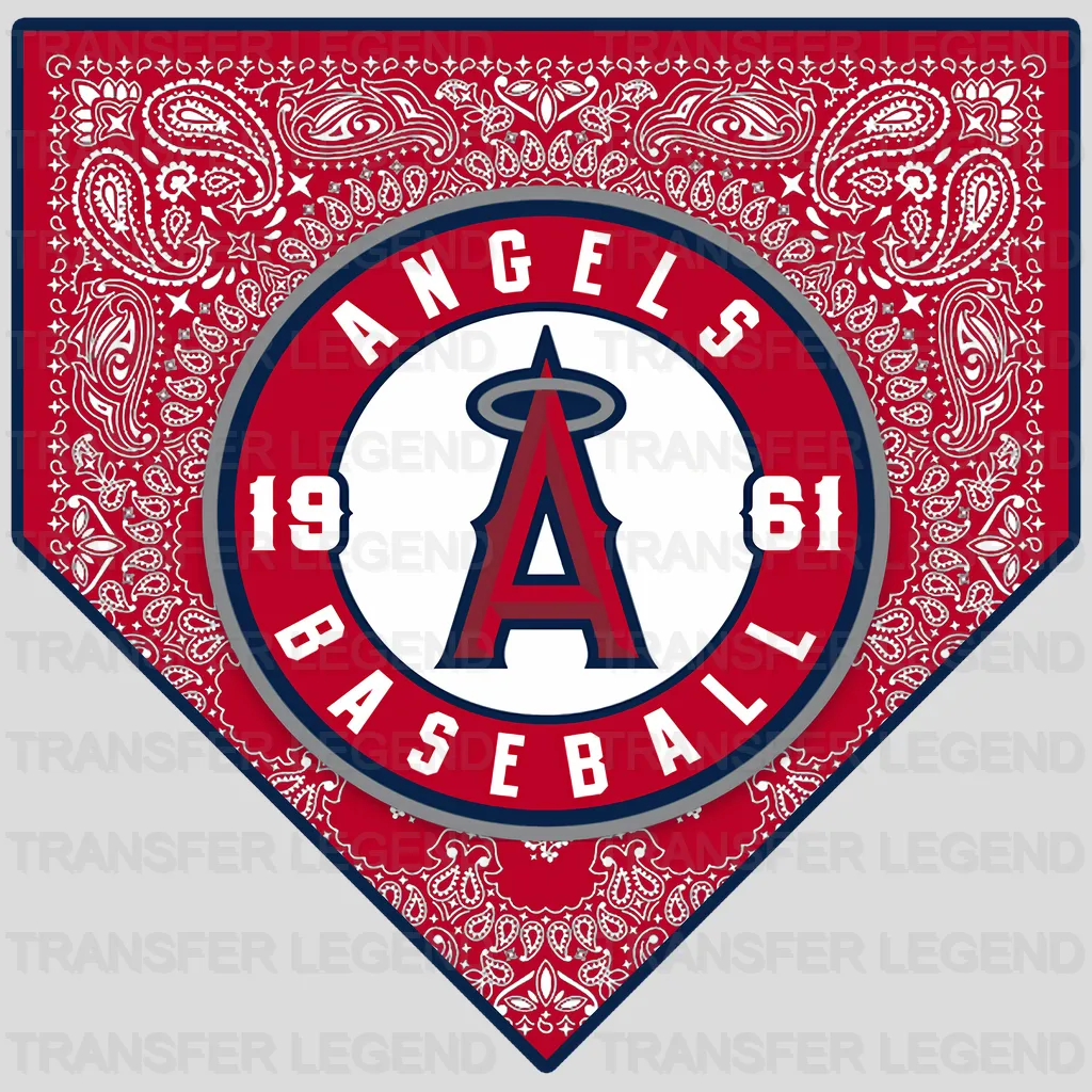 Los Angeles Angels MLB Diamond Shape Logo Emblem - DTF Iron On Transfer