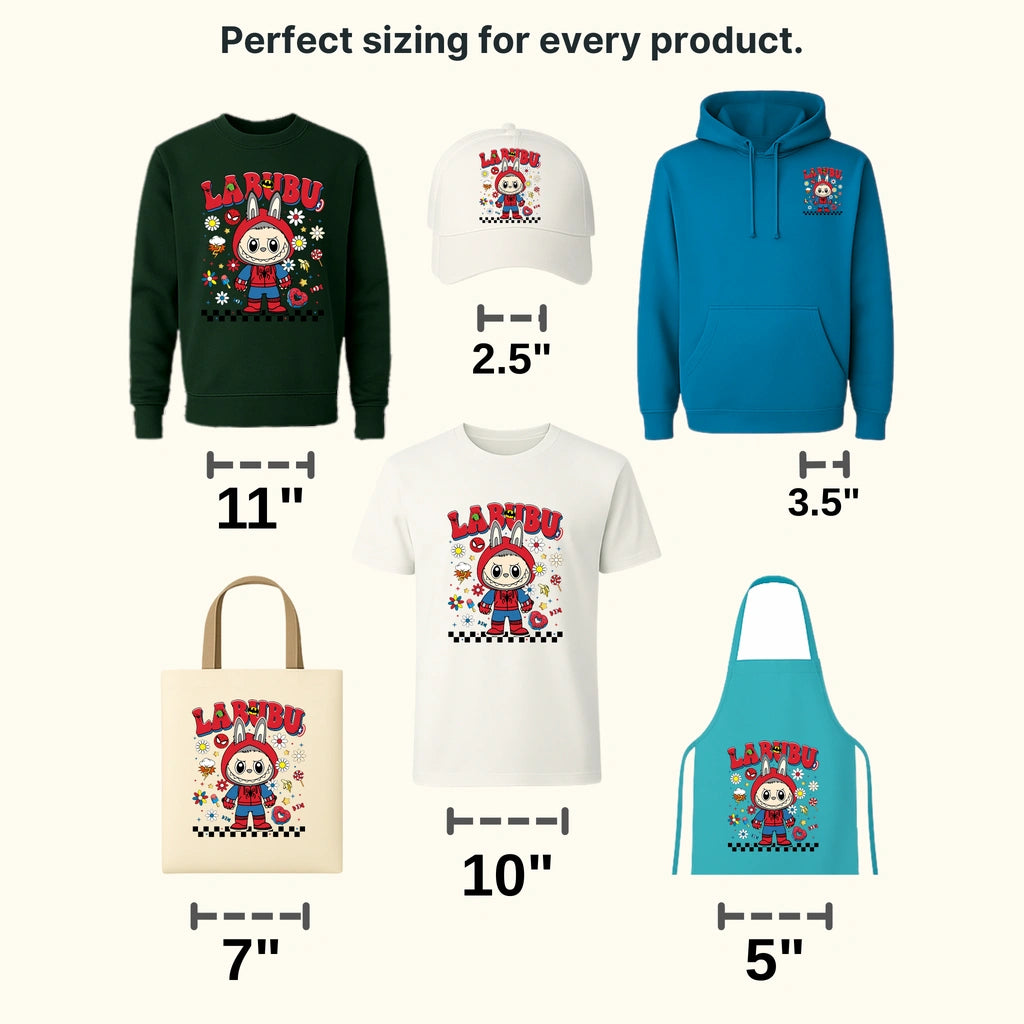 Spiderman Labubu Design - DTF Heat Transfers