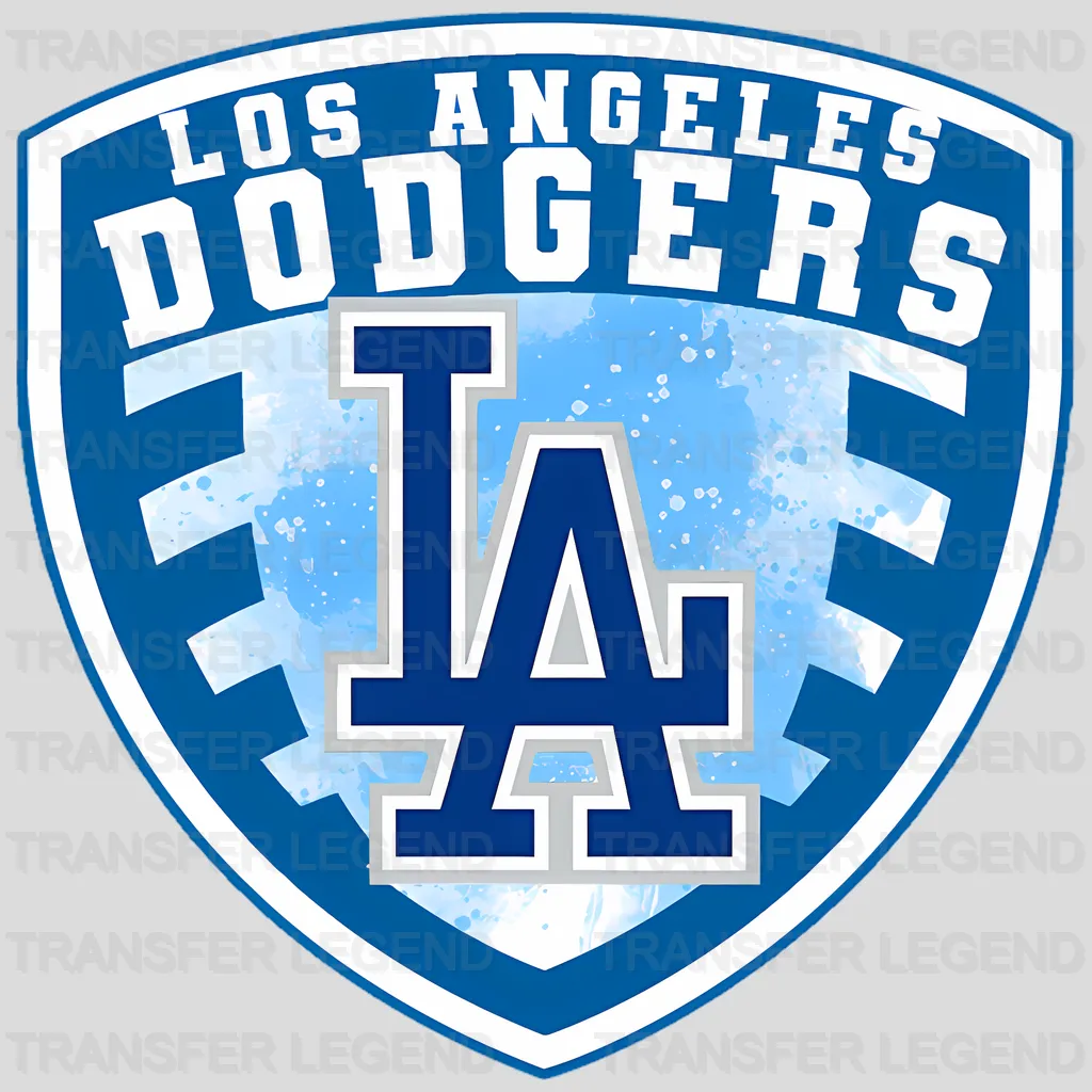 Los Angeles Dodgers MLB Classic Shield Logo Badge - DTF Iron On Transfer