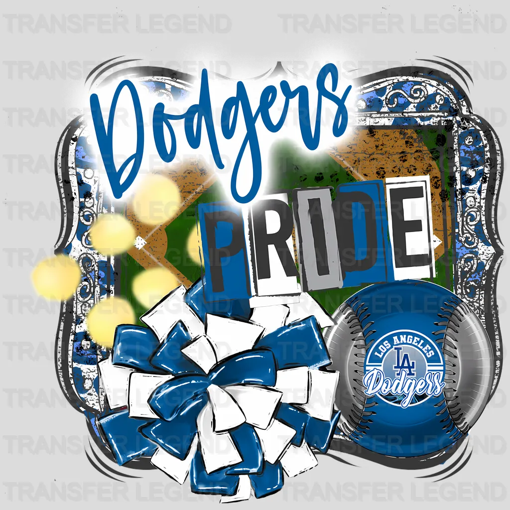 Los Angeles Dodgers MLB Los Angeles Pride DTF Iron On Transfer