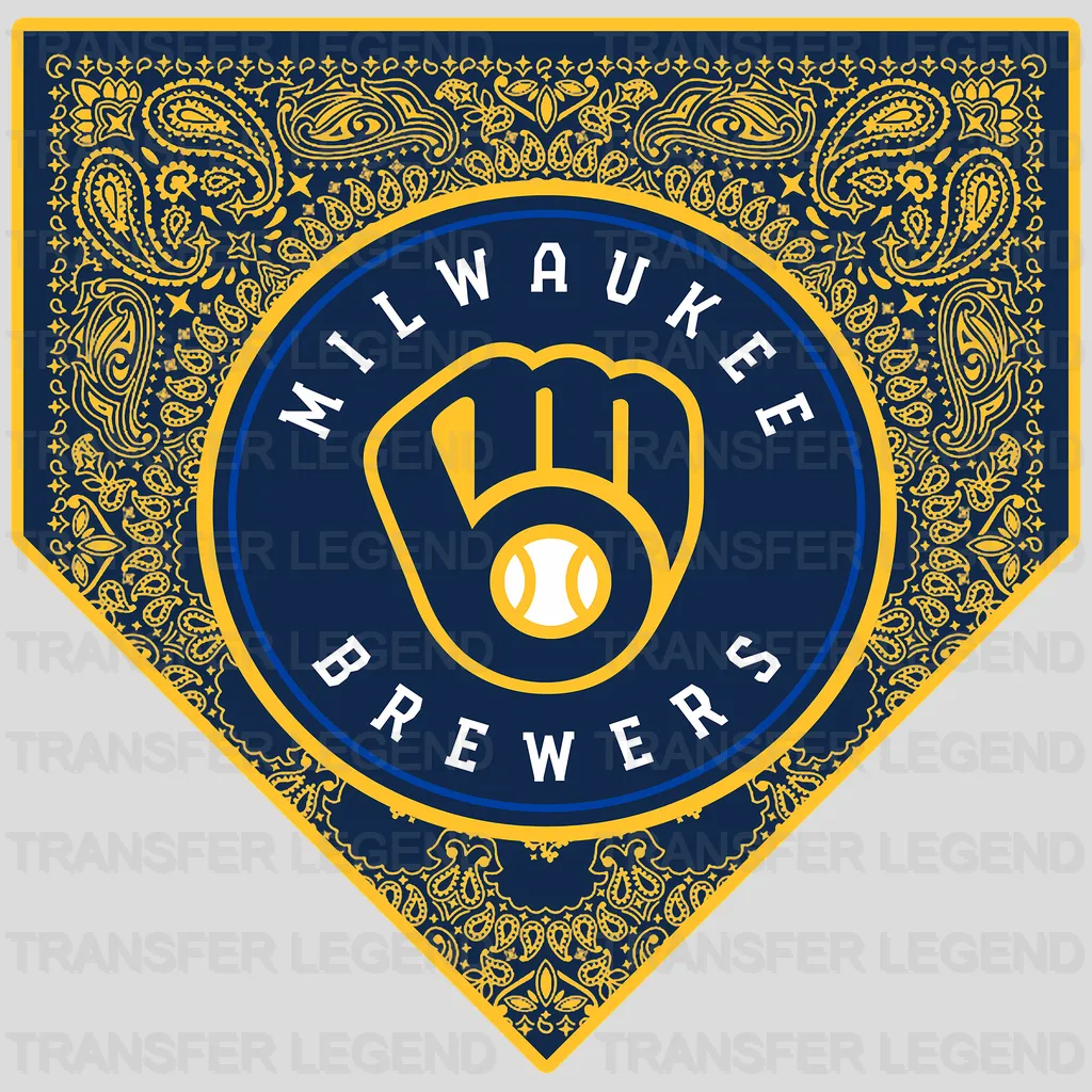 Milwaukee Brewers MLB Diamond Shape Logo Emblem - DTF Iron On Transfer