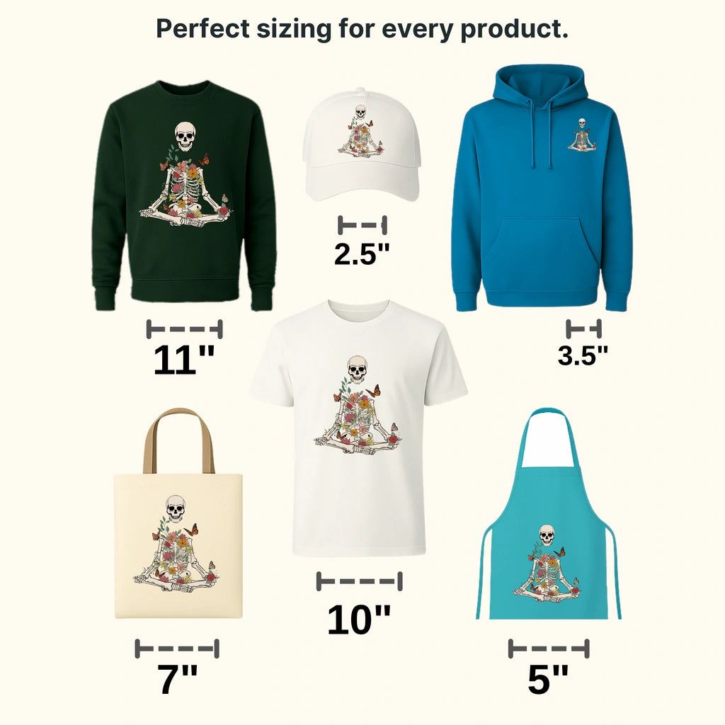 Vintage Anatomy With Skeleton And Skull - Skeleton Yoga   - Motivational - Inspirational Design - DTF heat transfer - transferlegend