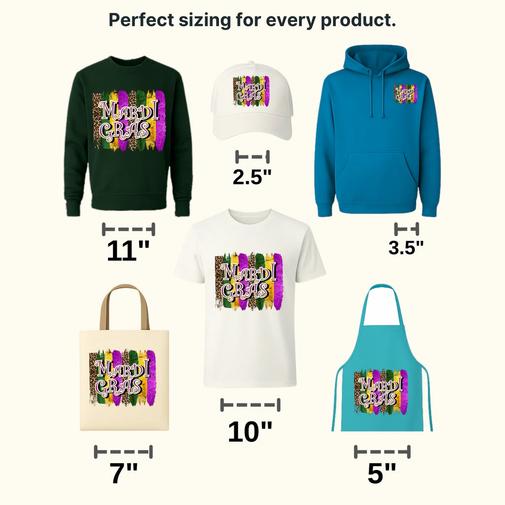 Mardi Gras Design- Mardi Gras DTF heat transfer - transferlegend