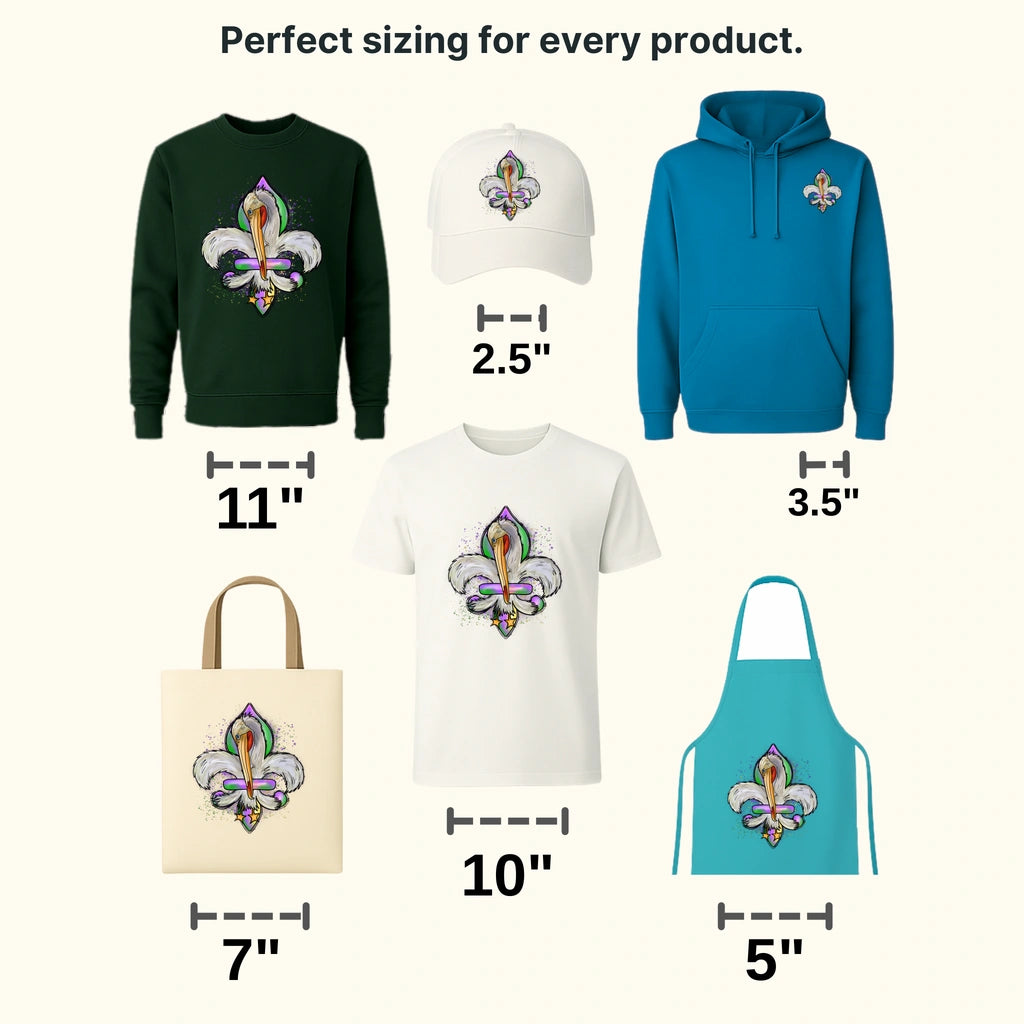 Mardi Gras Design- Mardi Gras DTF heat transfer - transferlegend