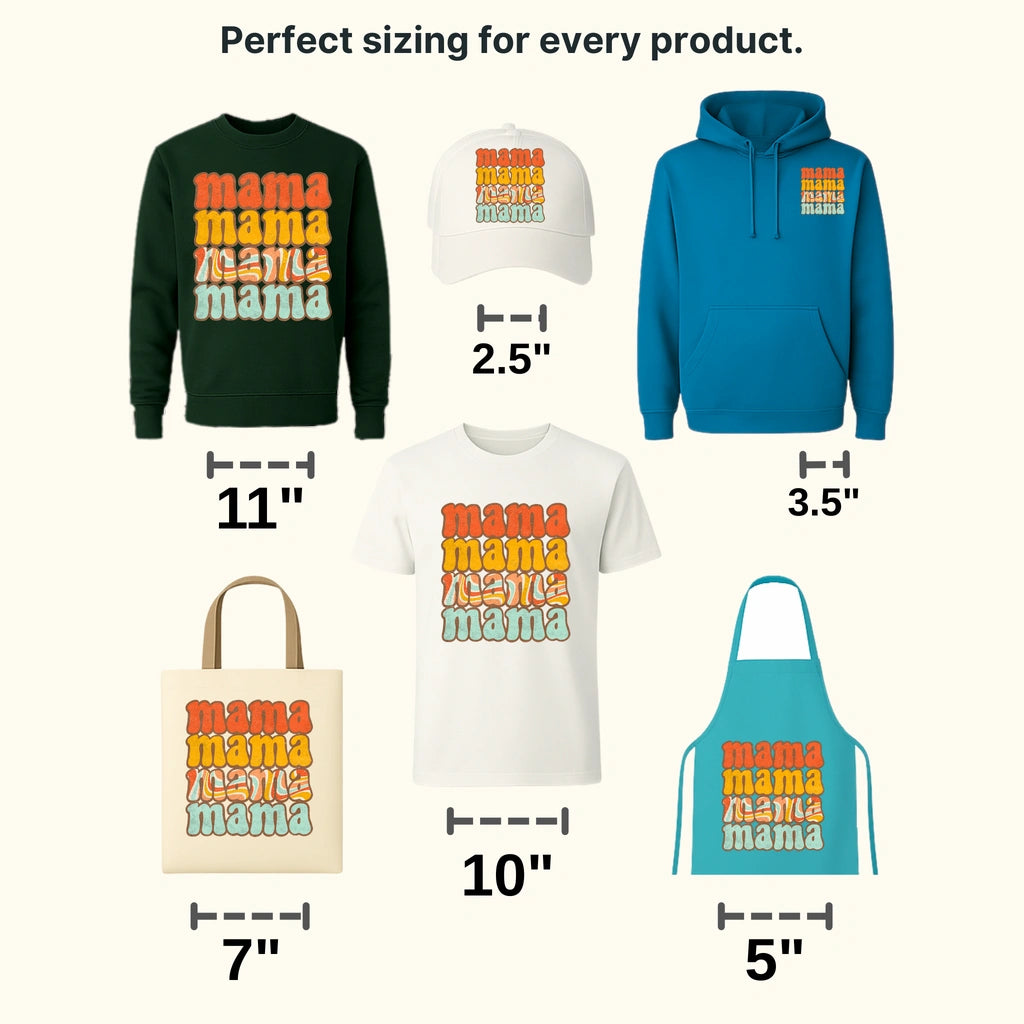 Vintage Mama - Mothers Day  - Funny Mom - Cool Mom - Design - DTF heat transfer - transferlegend