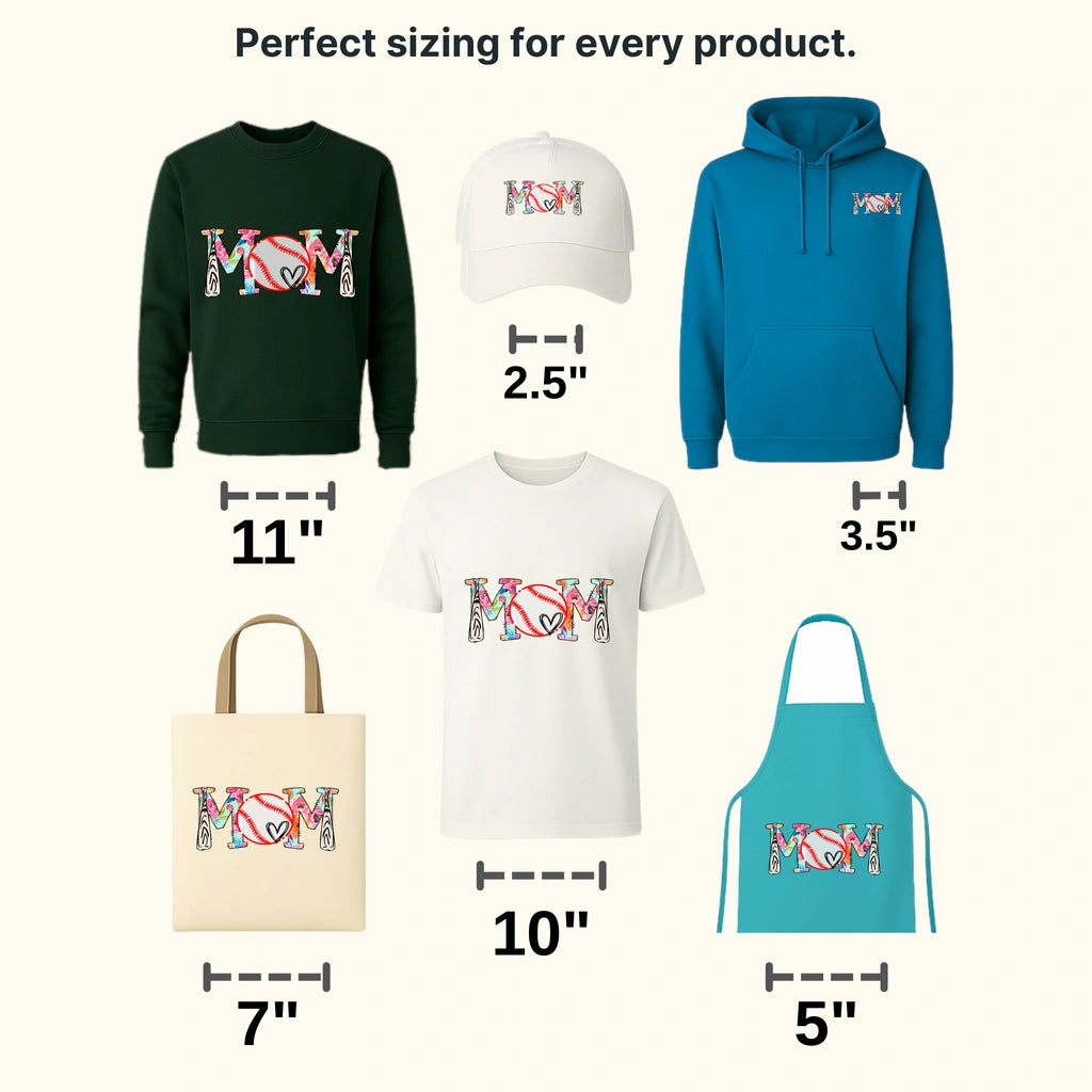 Floral Baseball Mom - Sports Fan - Baseball Lover Mom - Design - DTF heat transfer - transferlegend