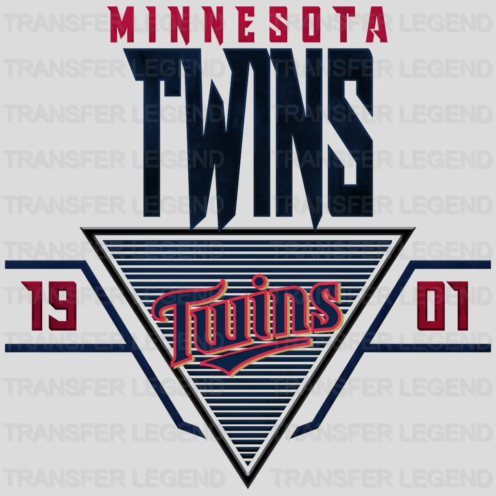 Minnesota Twins MLB Vintage Typography Banner - DTF Iron On Transfer
