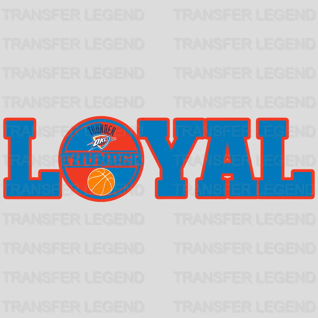 Oklahoma City Thunder NBA Oklahoma City Loyal DTF Iron On Transfer