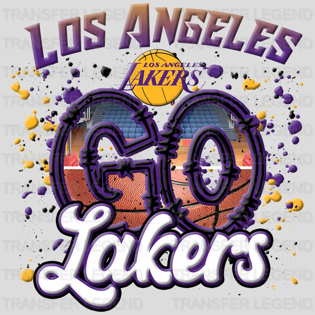 Los Angeles Lakers NBA Los Angeles Go Lakers DTF Iron On Transfer