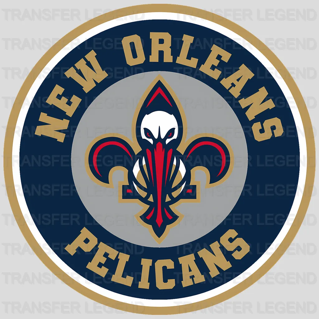 New Orleans Pelicans NBA Coffee Logo Parody Emblem - DTF Iron On Transfer
