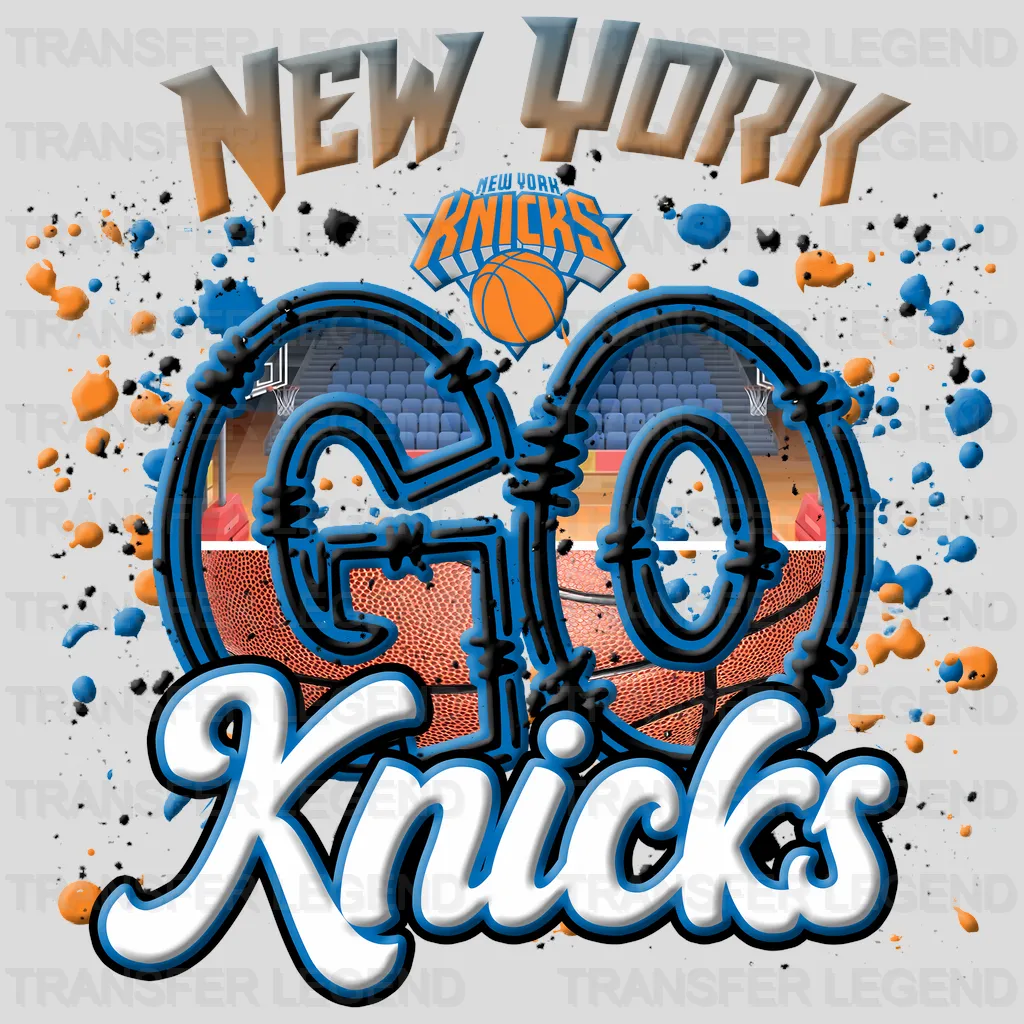 New York Knicks NBA New York Go Knicks DTF Iron On Transfer