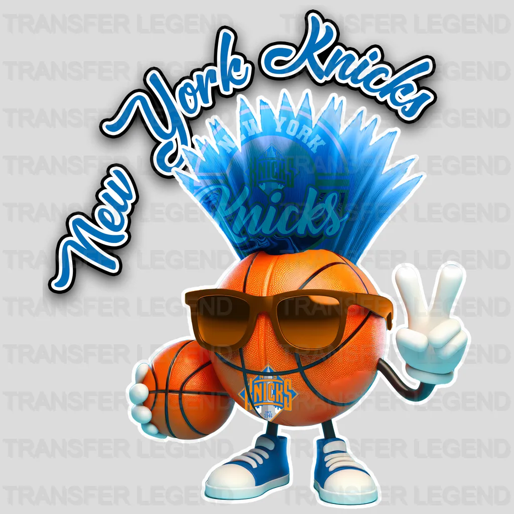 New York Knicks NBA Cool Cartoon Character - DTF Iron On Transfer