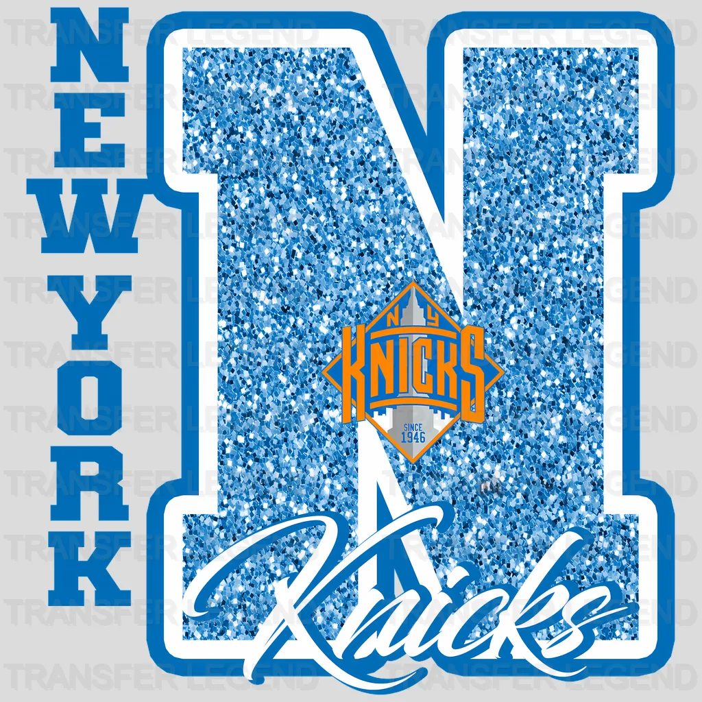 New York Knicks NBA Chenille Letter Logo - DTF Iron On Transfer
