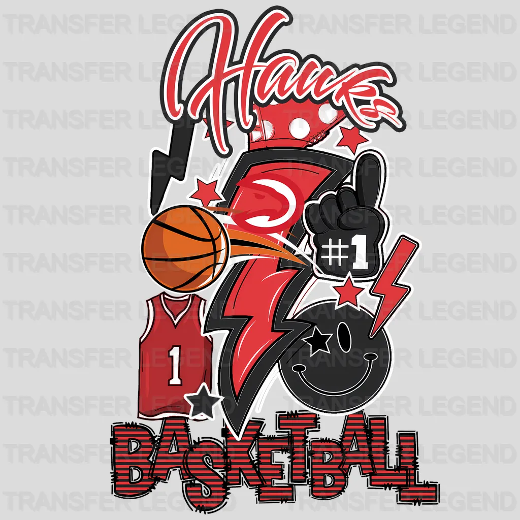 Atlanta Hawks NBA Cartoon Player Graphic - DTF Iron On Transfer