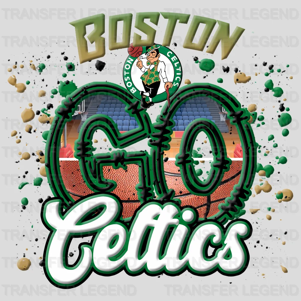Boston Celtics NBA Go Celtics DTF Iron On Transfer