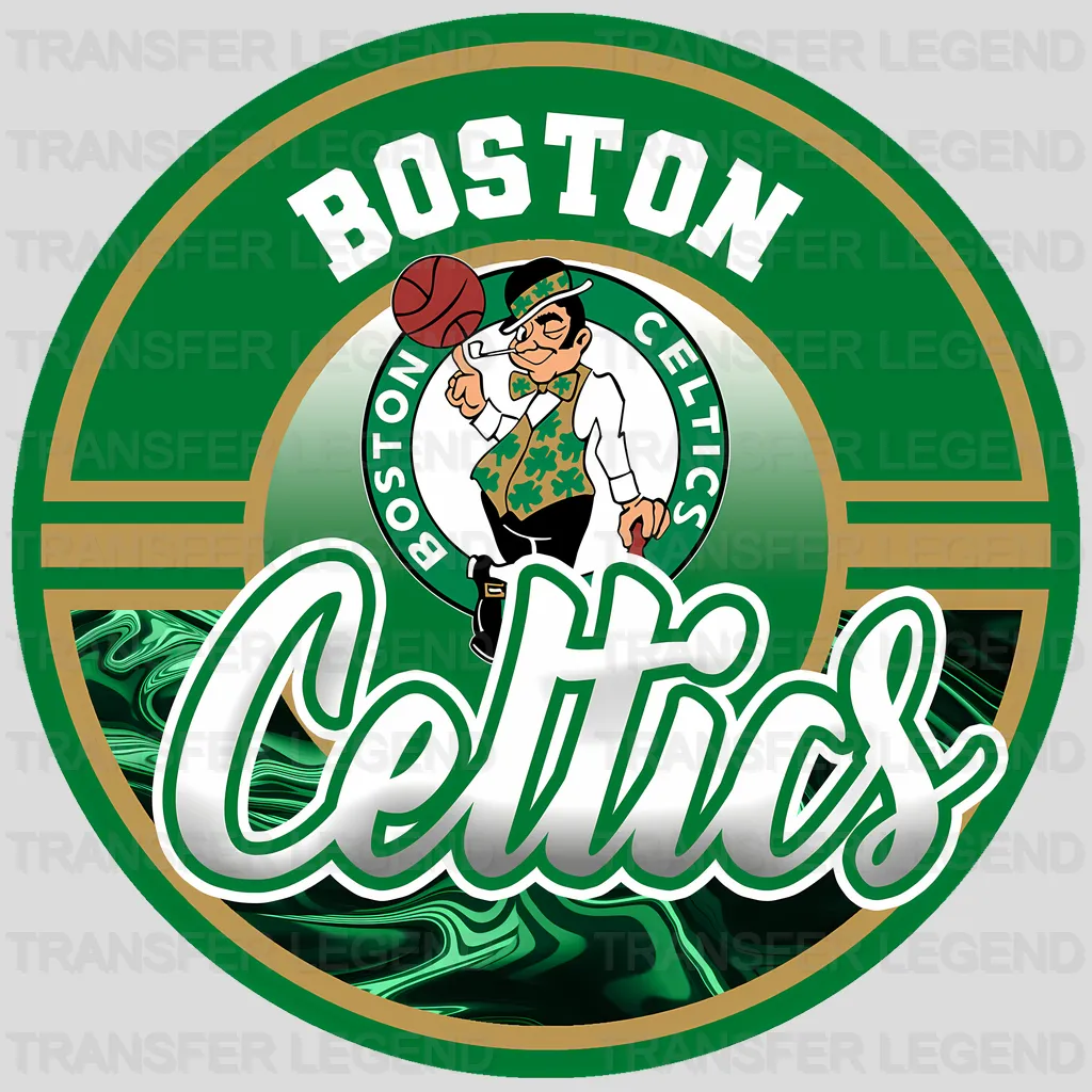 Boston Celtics NBA Classic Circle Logo Badge - DTF Iron On Transfer