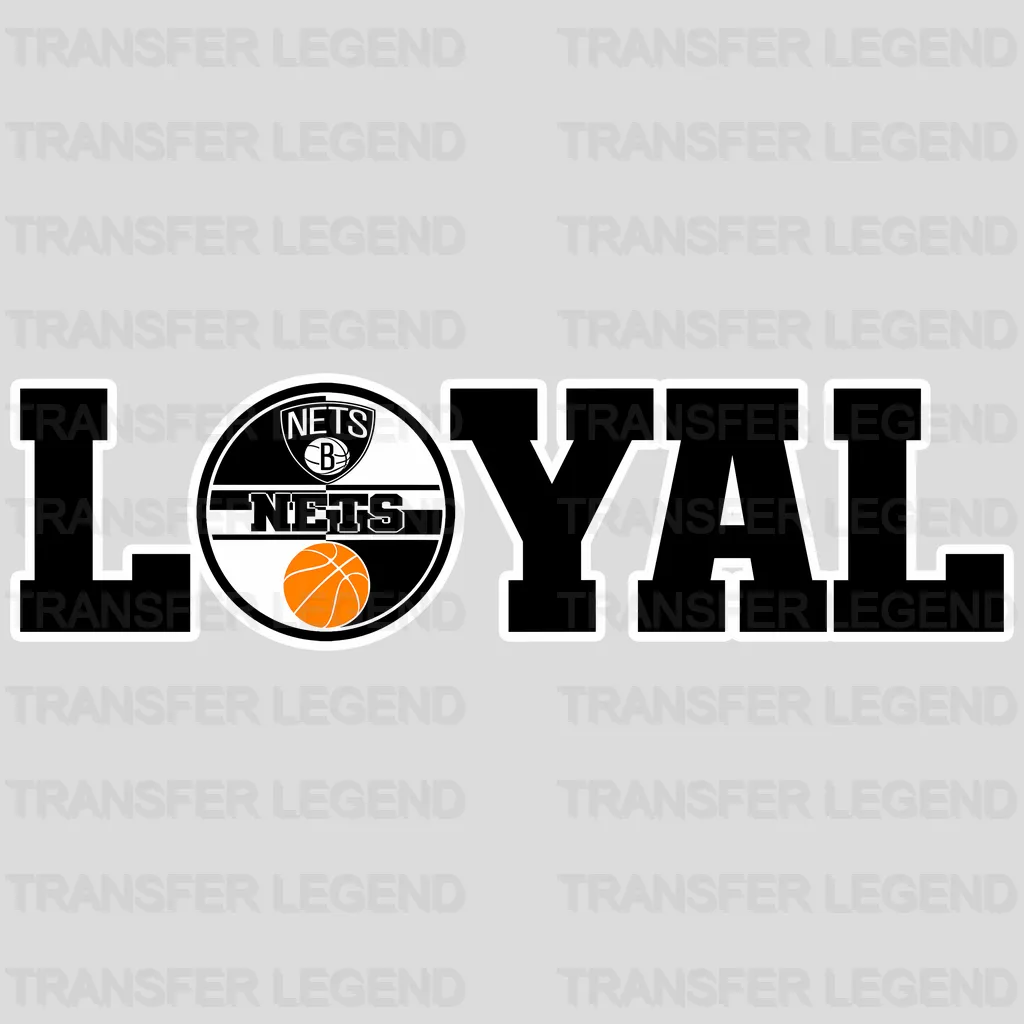 Brooklyn Nets NBA Loyal DTF Iron On Transfer