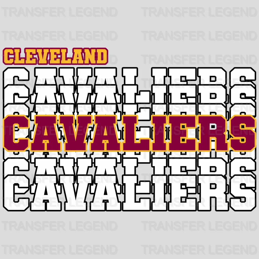 Cleveland Cavaliers NBA Turkey And Jumpshots DTF Iron On Transfer