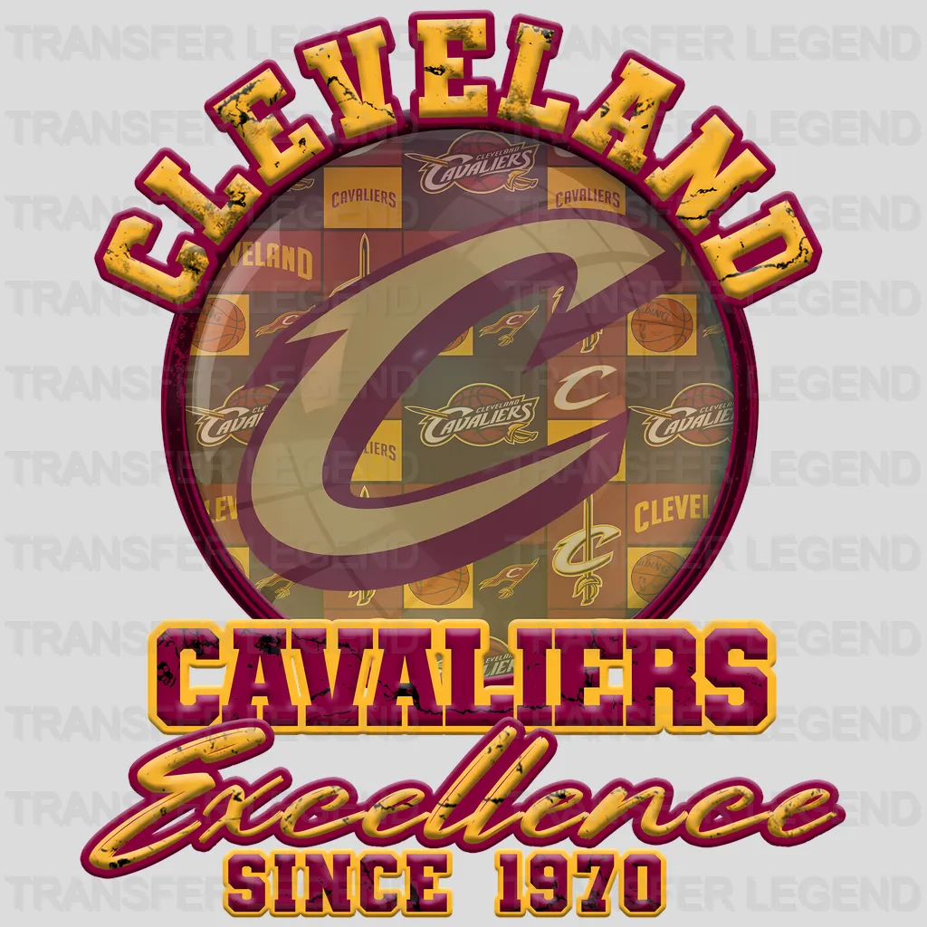 Cleveland Cavaliers NBA Excellence Since 1970 DTF Iron On Transfer