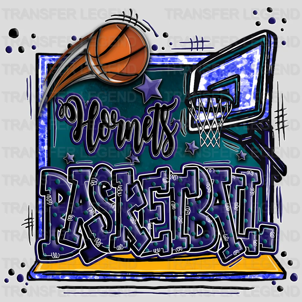 Charlotte Hornets NBA Graffiti Art - DTF Iron On Transfer