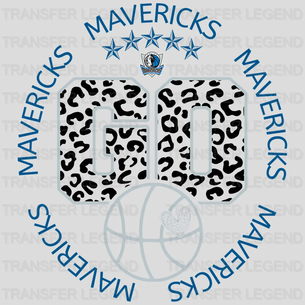 Dallas Mavericks NBA Go DTF Iron On Transfer