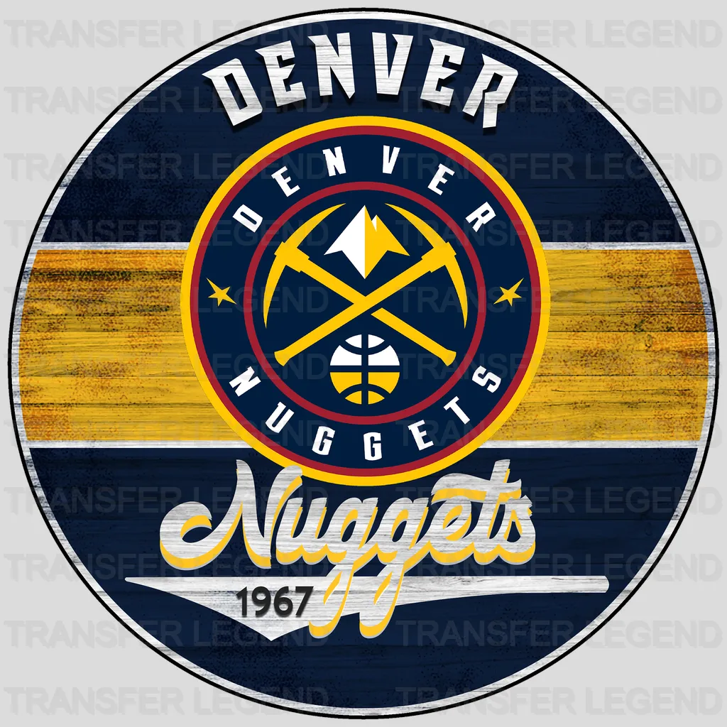 Denver Nuggets NBA Est 1967 DTF Iron On Transfer